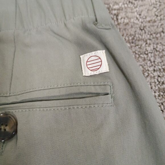 Marine Layer Saturday Breeze Chino Pants Men Large  35 X 31 Olive Green Stretch - Picture 4 of 10